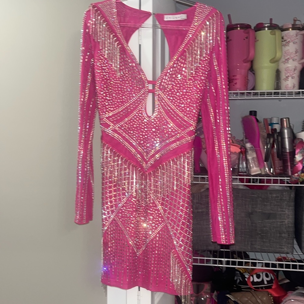 Pink Rhinestone dress